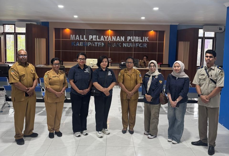 DPMPTSP Biak Numfor Menerima Kunjungan dan Monitoring Tim BPN Kanwil Papua